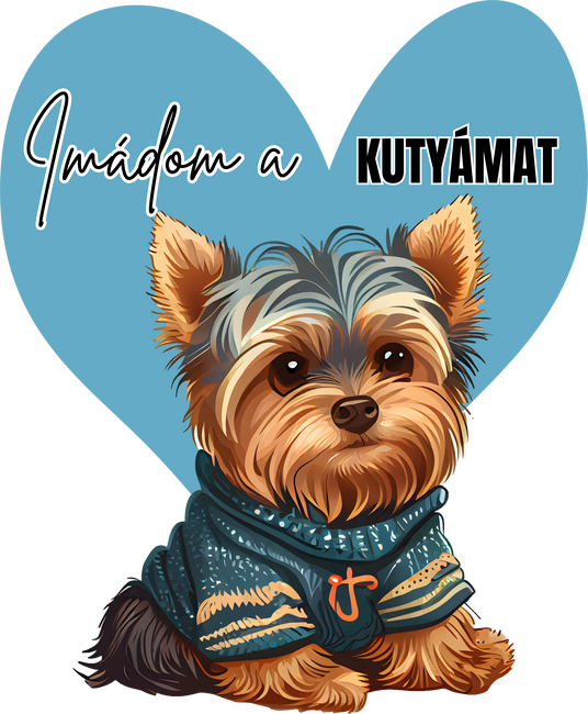 Yorki - Imádom a kutyámat - Kutyás minta