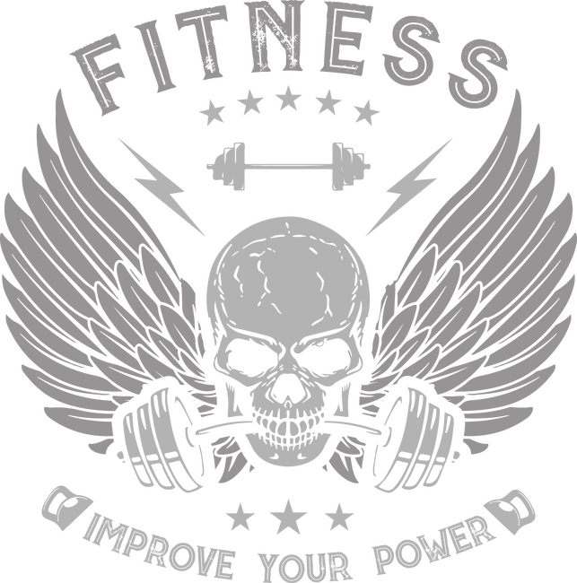 Fitness minta, Gyúrós minta koponyával, Minta konditerembe