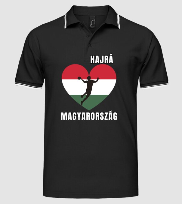  minta fekete pólón