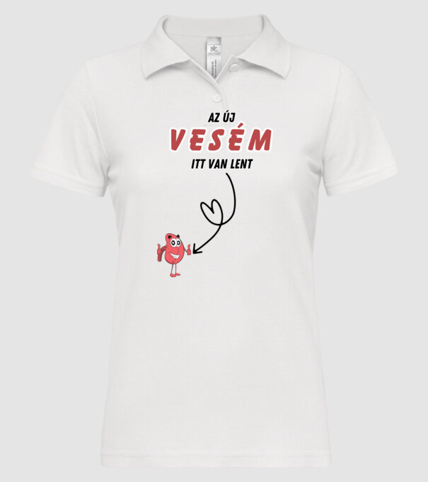  minta fehér pólón
