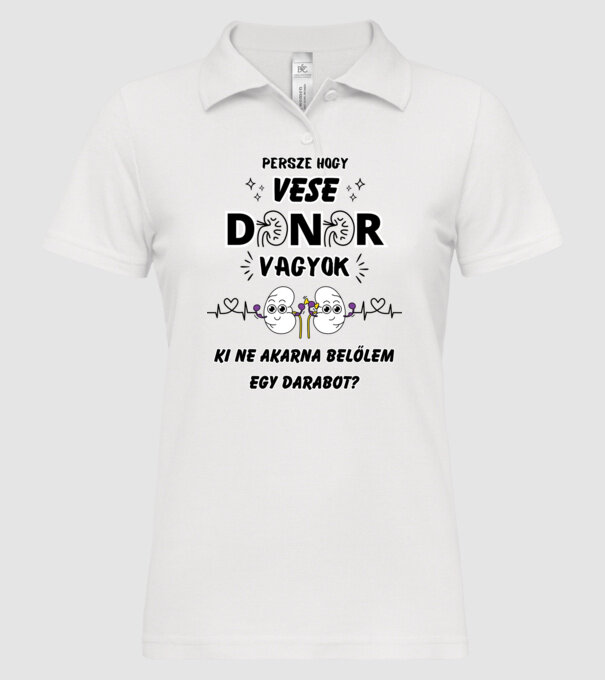  minta fehér pólón