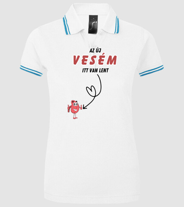  minta fehér pólón