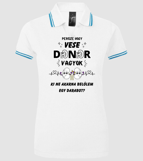  minta fehér pólón