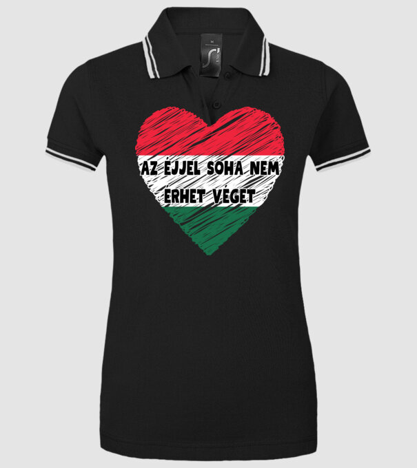  minta fekete pólón
