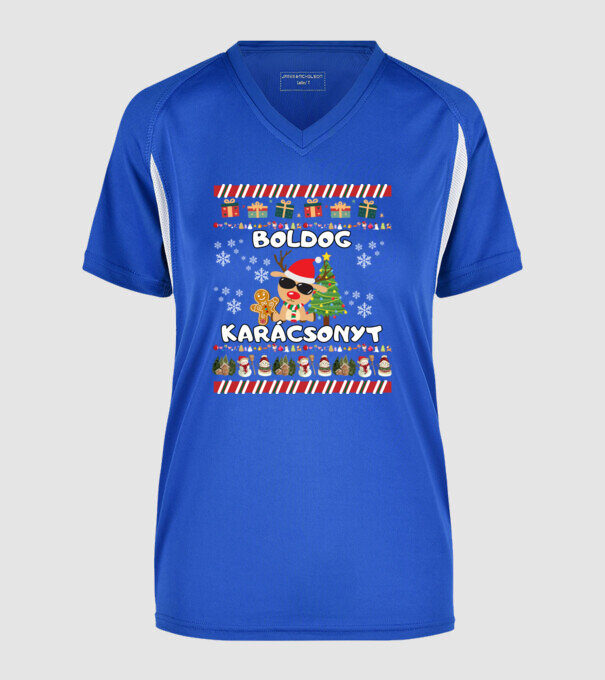  minta királykék pólón