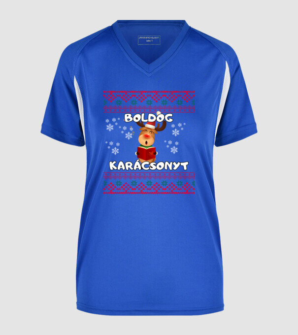  minta királykék pólón