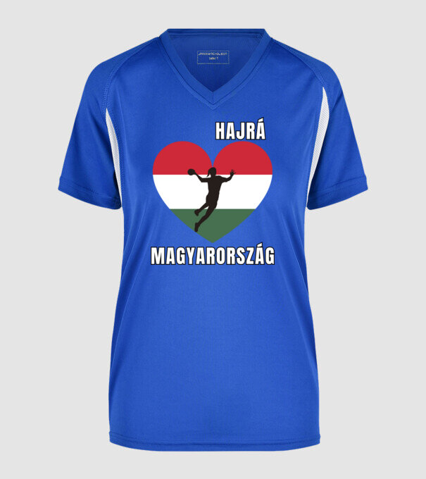  minta királykék pólón